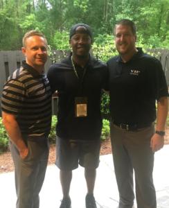 Former Milwaukee Brewer, Rickie Weeks, with VIP Staff at The Masters
