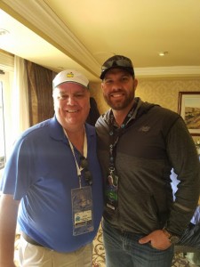 Texas Ranger Colby Lewis stopped by VIP Hospitality
